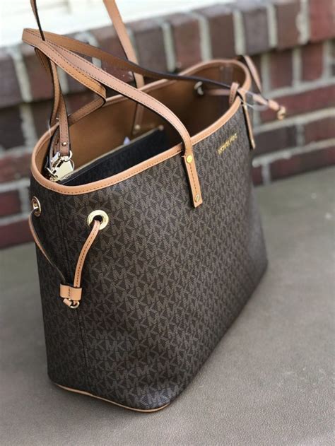 michael kors jet set signature large gathered tote|jet set travel mk.